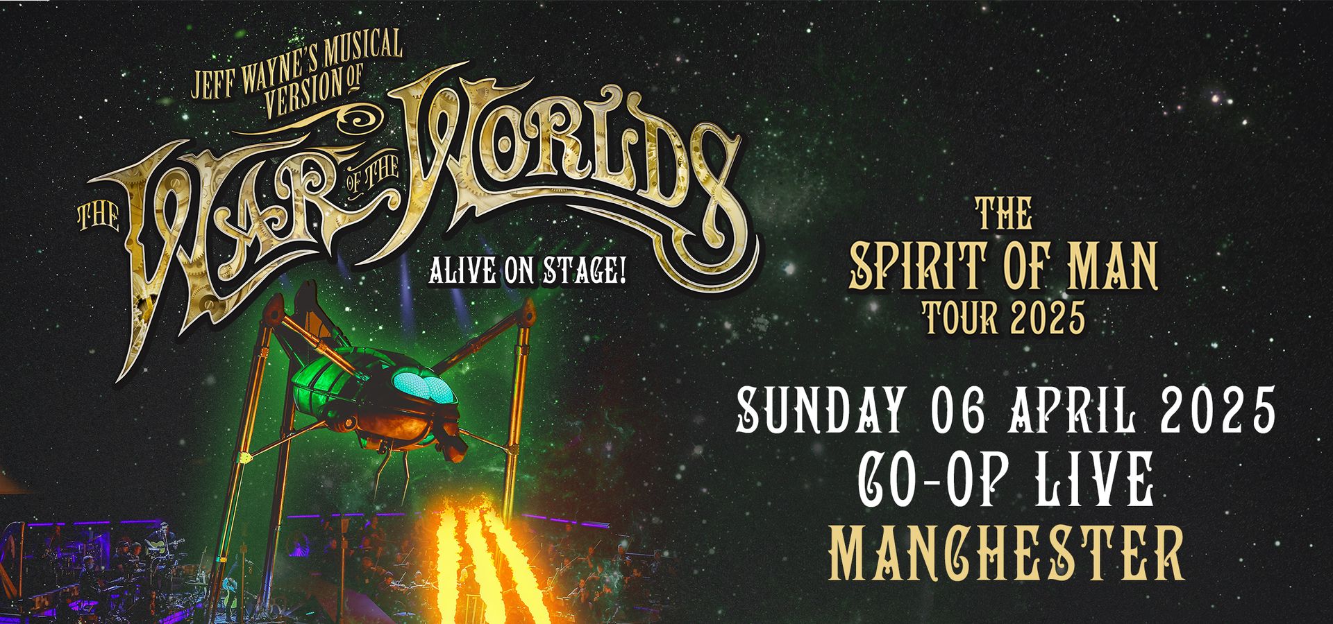 Jeff Wayne's The War Of The Worlds — The Spirit Of Man Tour Coop Live